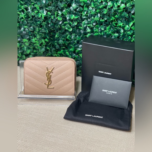 Yves Saint Laurent Handbags - Saint Laurent YSL Compact zip around wallet